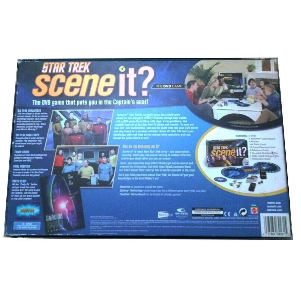 Star Trek Scene It? The DVD Game 2009 Mattel Complete Board Game Voyager etc